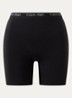 Corrigerende short met logoband - Zwart