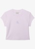 Cropped T-shirt met logo - Island Lilac-3OQ / Paars