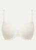Flirty voorgevormde balconette bh met kant - Gebroken wit