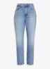 High waist cropped mom jeans met medium wassing - Indigo