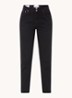 High waist mom jeans met gekleurde wassing - Zwart