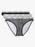 Hipster met logoband in 3-pack - Grijsmele