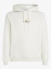 Hoodie met logoborduring - Gebroken wit