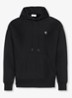 Hoodie met logoborduring - Zwart