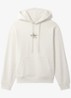 Hoodie met logoborduring - Beige