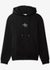 Hoodie met logoborduring - Zwart
