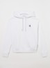 Hoodie met logoborduring  - Wit