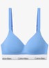 Icon push-up bralette met logoband - Lichtblauw