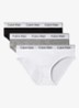 Modern bikinislip met logoband in 3-pack - Wit