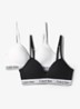 Modern bralette in 2-pack - Zwart