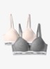 Modern bralette in 2-pack - Grijsmele