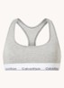 Modern bralette met logoband - Grey heather / grijs