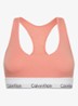 Modern bralette met logoband - Coral almond  / roze