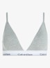 Modern bralette met uitneembare vulling en logoband - Grey heather / grijs