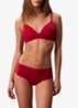 Perfectly Fit beugelloze plunge T-shirt bh - Red Stamp-YUB / Rood