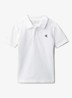 Polo met logoborduring - Wit