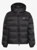 Puffer jas met logo - Zwart
