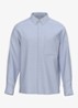 Regular fit overhemd in linnenblend - Heavenly Iris-3T4 /  Blauw