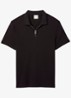 Regular fit polo met logo - Zwart