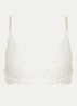 Seductive Comfort voorgevormde plunge bh met overlay van kant - Ivoor