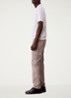 Slim fit cargobroek met klepzakken - Khaki