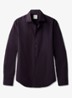 Slim fit overhemd met dubbele manchet - Donkerblauw