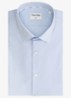 Slim fit overhemd met dubbele manchet - Donkerblauw