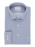 Slim fit overhemd met stippendessin - Royalblauw