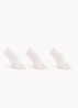 Sneaker sokken met logo in 3-pack - Wit