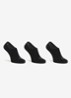 Sneaker sokken met logo in 3-pack - Zwart