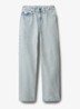 Straight fit jeans met lichte wassing - Lichtblauw