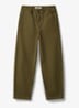 Straight leg chino met logo - Dusty Olive-Ldy / Groen