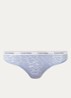 String van mesh met panterprint - Staalblauw