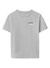 T-shirt met logo- en backprint - Medium Grey Heather-P7D / Grijs