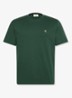 T-shirt met logoborduring - Donkergrijs