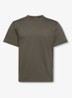 T-shirt met logoborduring - Blauw