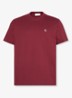 T-shirt met logoborduring - Rood