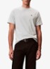 T-shirt met logoborduring - Pale Meadow-3Q0 /  Grijs