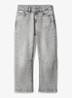 Tapered fit jeans met donkere wassing - Middengrijs