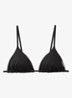 Triangel bikinitop met uitneembare vulling - Zwart
