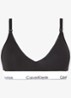 Voedings bralette met logoband - Zwart