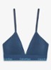 Voorgevormde bralette met logoband - Donkerblauw