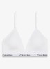 Voorgevormde bralette met logoband - Wit