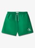 Zwemshorts met logo en trekkoord - Groen