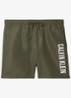 Zwemshorts met logo en trekkoord - Groen