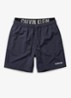 Zwemshorts met logo en trekkoord - Donkerblauw