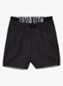 Zwemshorts met logoband - Zwart