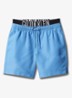 Zwemshorts met logoband - Lichtblauw