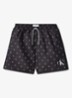 Zwemshorts met logoprint - Zwart