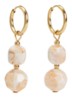 Oorringen verguld - Beige
